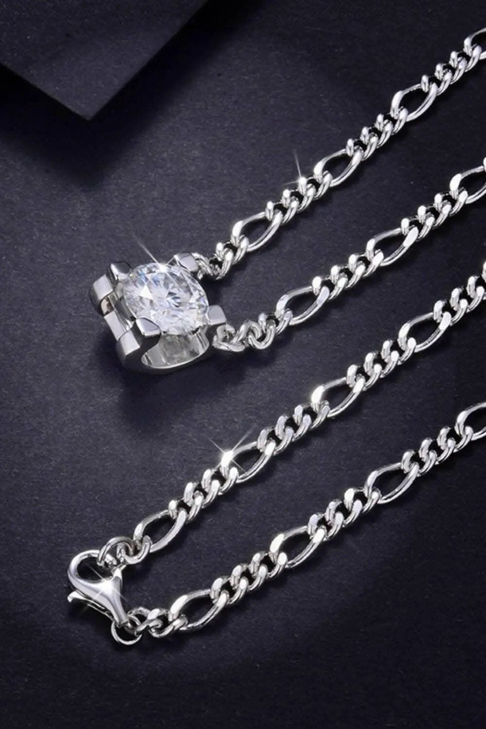 Elegant 2 Carat Moissanite Necklace - Love Salve